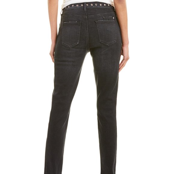Current/Elliott The 7-Pocket High-Rise Stilleto Studded Jeans Luminary - Picture 2 of 6